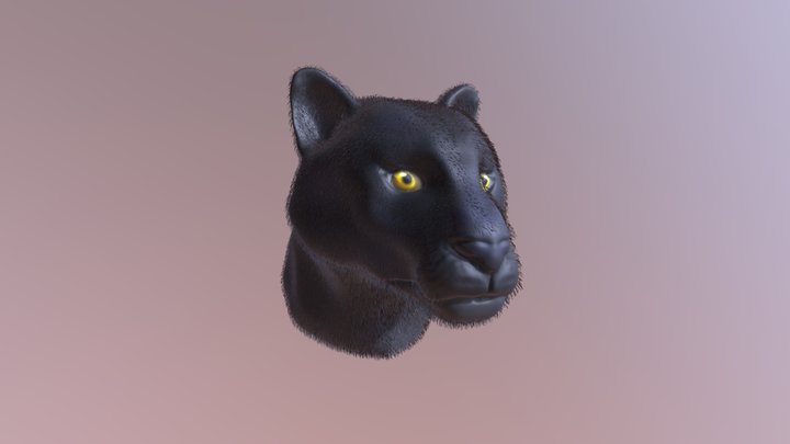 Panther head 3D Model