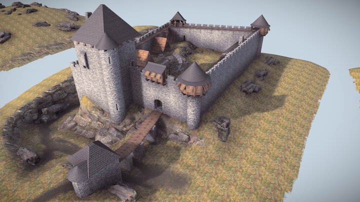 Le Château d'Herbeumont à travers les âges 3D Model