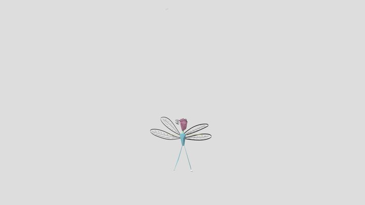 Human Fly Omnivision 3D Model