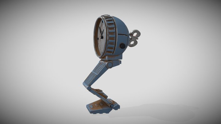 Robotic clock 3D Model