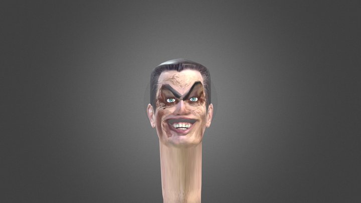 Gman_face_happy 3D Model