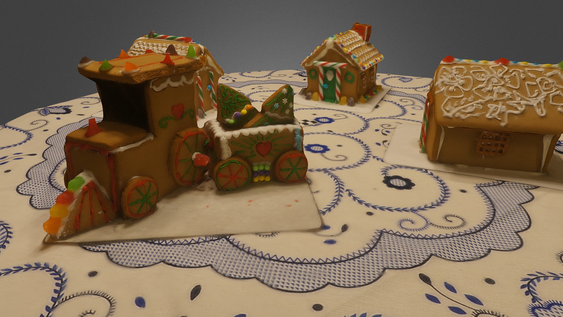 Gingerbread house village