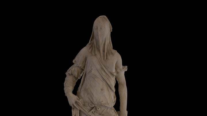 Femme voilée (la Foi ?) - Antonio Corradini – Modello 3D gratuito STL