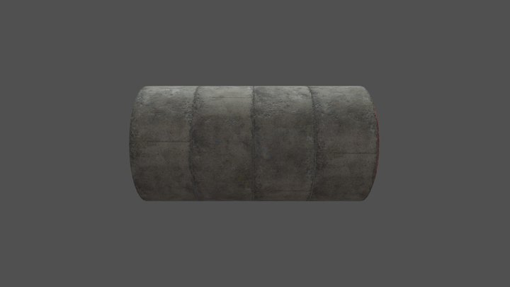 cement pipe 3D Model