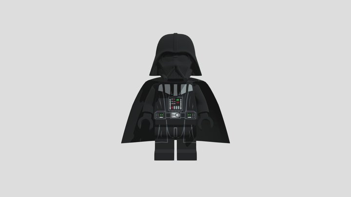 LEGO Darth Vader (Not Rigged Free) 3D Model