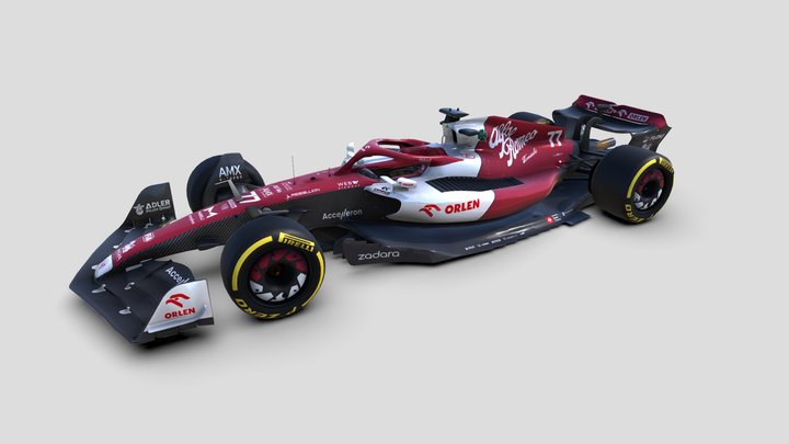 F1 2022 Alfa Romeo Orlen C42 3D Model