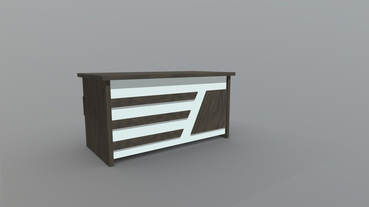 Office Table 3D Model