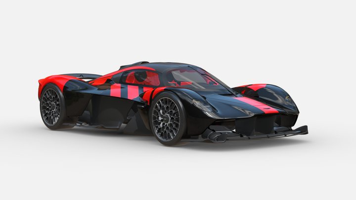 3d model Aston Martin Valkyrie VR Ready 3D Model