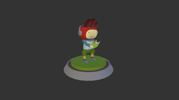 Maxwell (Scribblenauts Fan Art) 3D Model