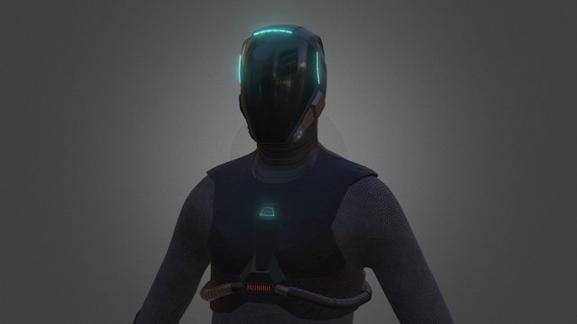 Sci-Fi Soldier 3D Model