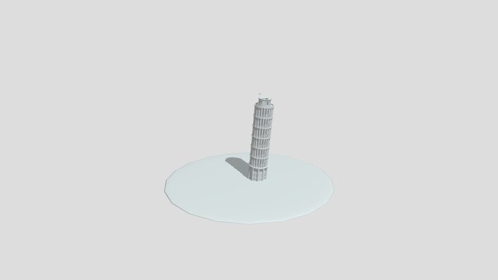 Final Leaning Tower Of Pisa 3D Model