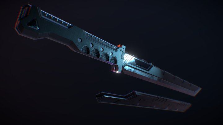 Cyberpunk Blade 3D Model