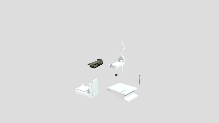 Forest Loner - Unwrap 2 More detailed props 3D Model