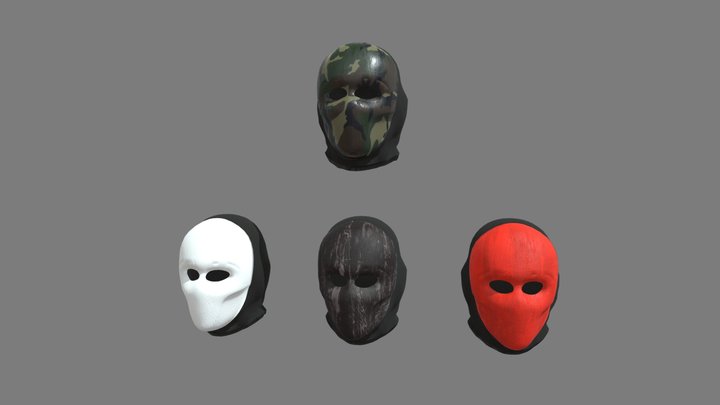 Simple Ballistic Masks 3D Model