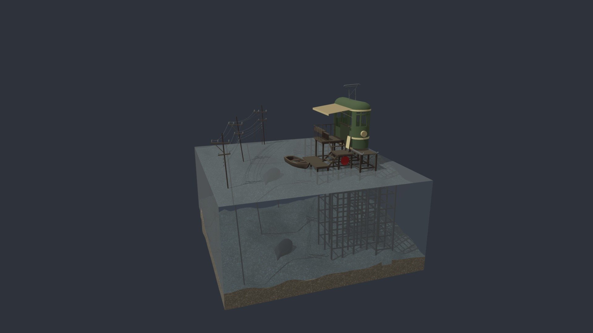 XYZ Daylics: Diorama Environment — Sketchfab embed 3D viewer