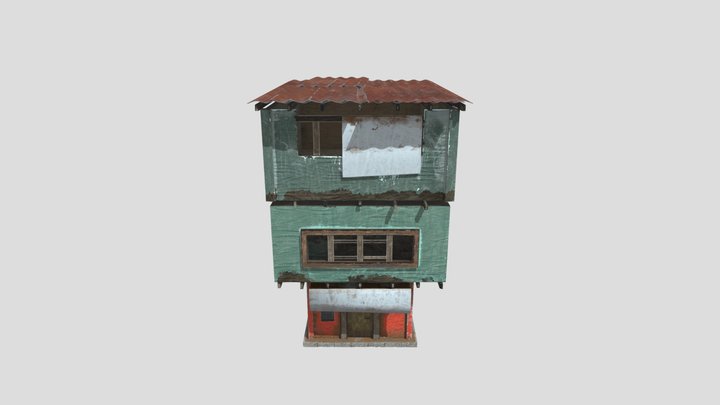 Slums House A 3D Model