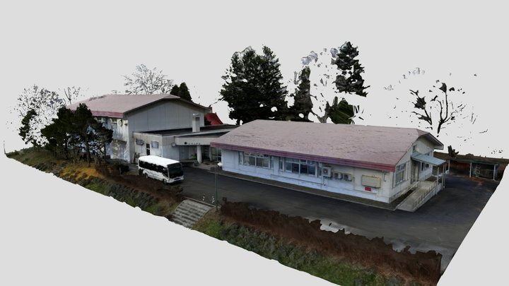 【中富良野】本幸小学校 3D Model