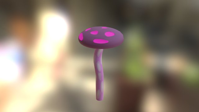 Glow Mushroom 3D Model