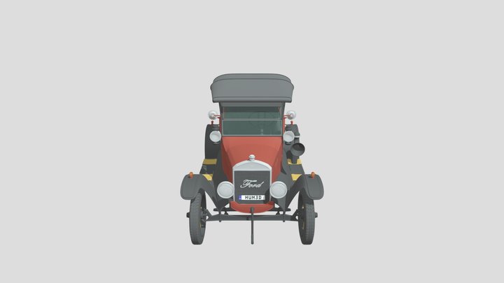 Ford Model T 4door Tourer 1924 – Kostenloses 3D-Modell STL