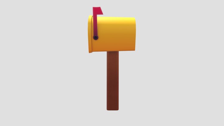Stylised Mailbox 3D Model