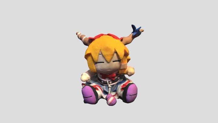 Suika Ibuki Plush from Touhou Project 3D Model