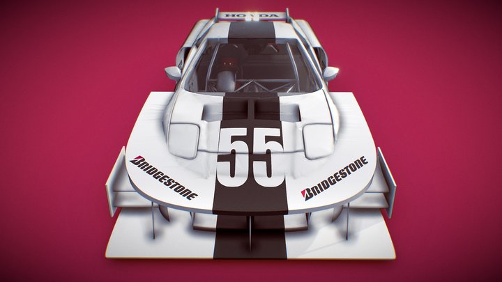 Honda Nsx Team Honda #55 – Kostenloses 3D-Modell STL
