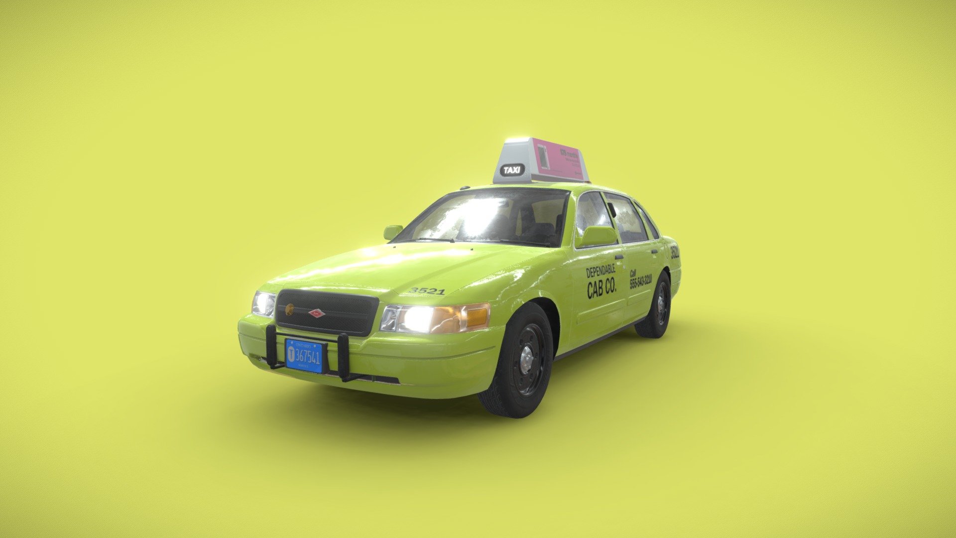2008 Baird Silver Coronet Taxicab