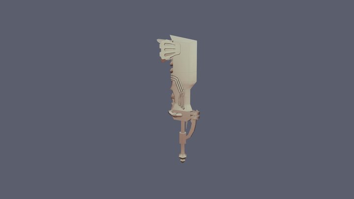 Wyvern Ignition Blade - MHW (WIP) 3D Model