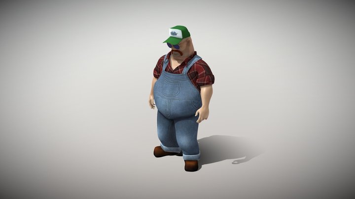 Mr Globetrotter Male Character 3D Model