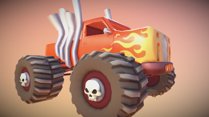 "Inferno" Monster Truck 3D Model