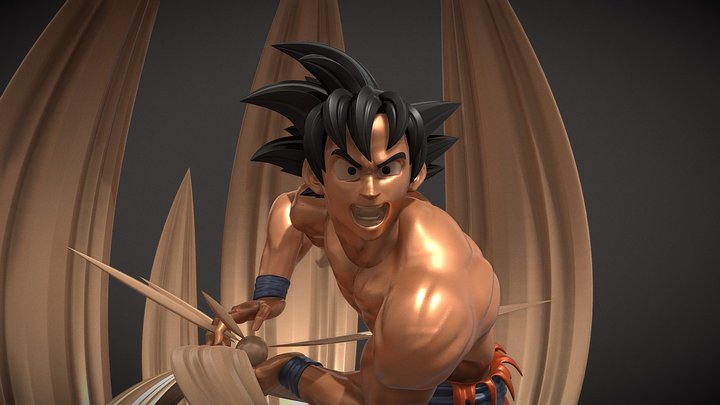 Goku - Kakarot - High Poly (Dragon Ball Z)