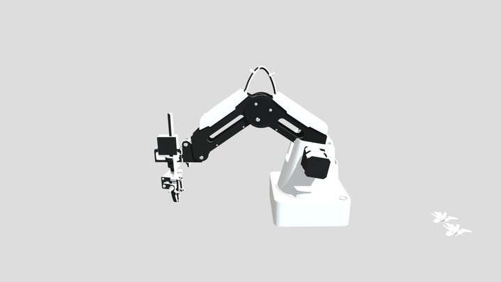 3D Dobot Plucking with animation 3D Model