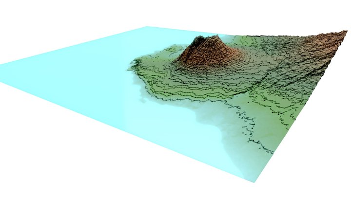 Baluran Volcano, East Java 3D Model