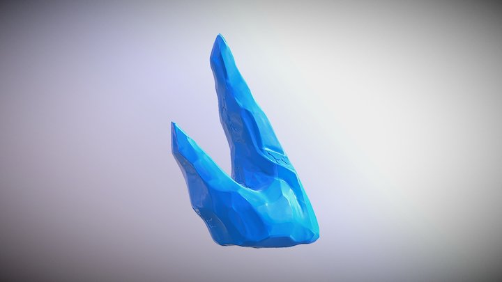 Stylized Glacier 3D Model