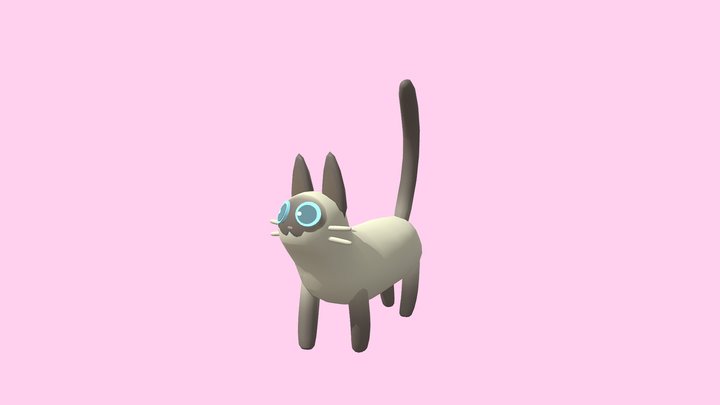 Free Stylized Cat (3) 3D Model