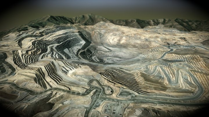 The Bingham Canyon Mine - Utah 3D Model