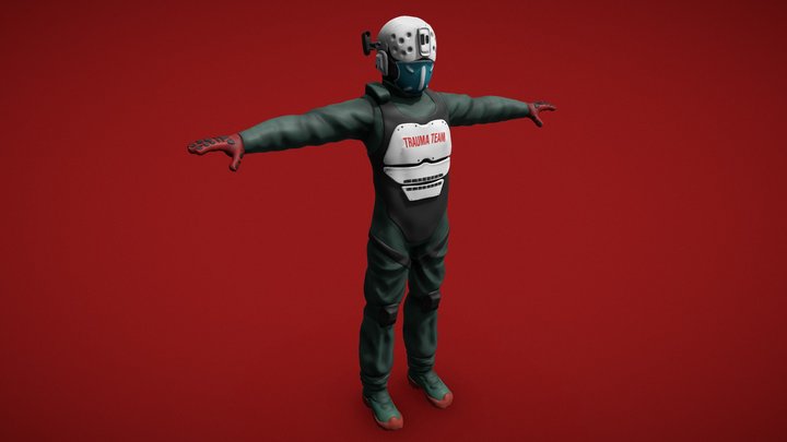 Cyberpunk 2077 TRAUMATEAM - Game ready 3D Model