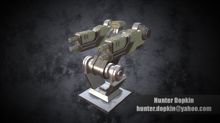 Hunter Dopkin Turret 3D Model
