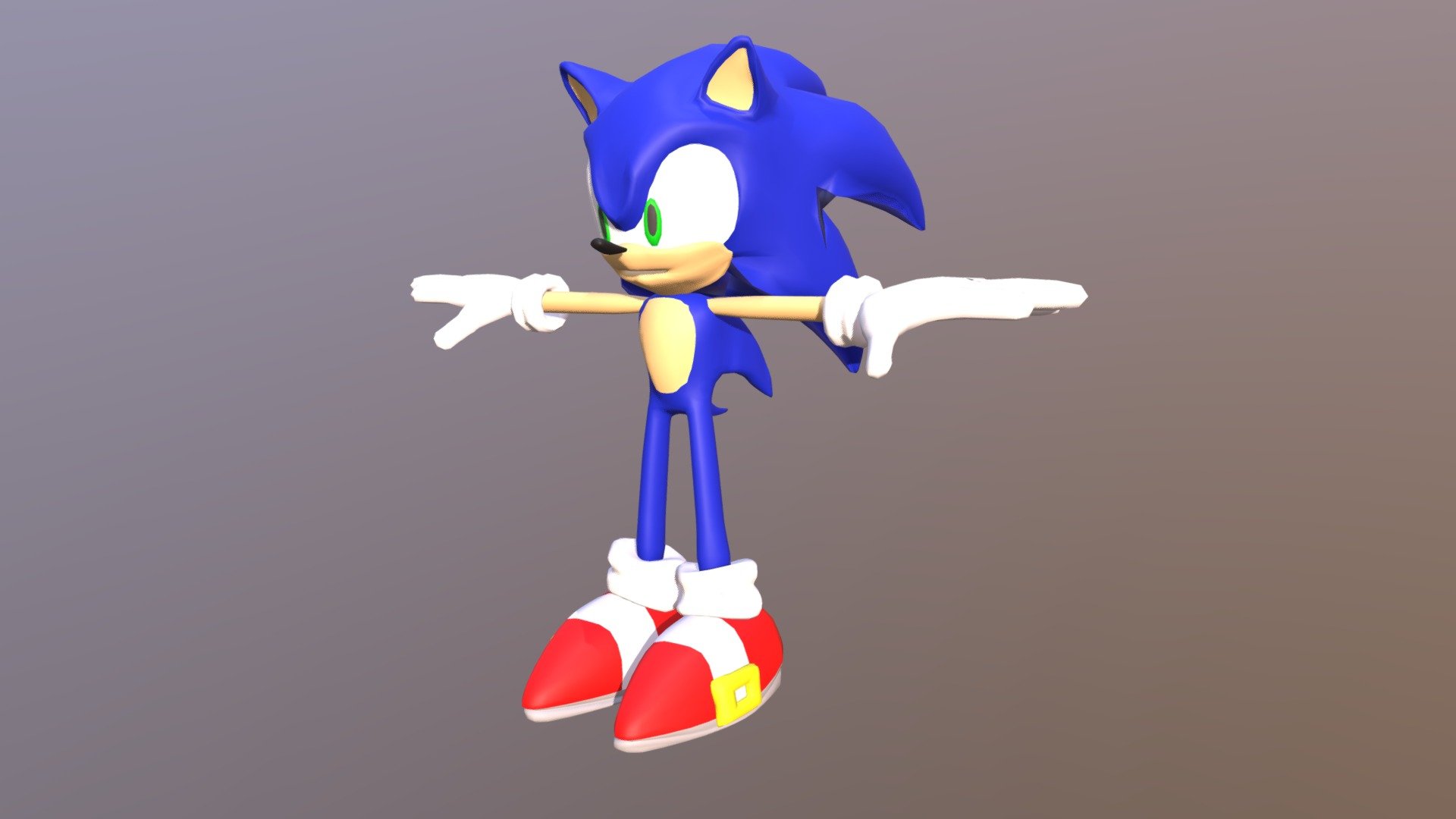 Sonic The Hedgehog - 3D model by Sanjay Dhanda (@SanjayD) [d4ca57a ...