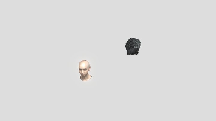 A haired boy 3D Model