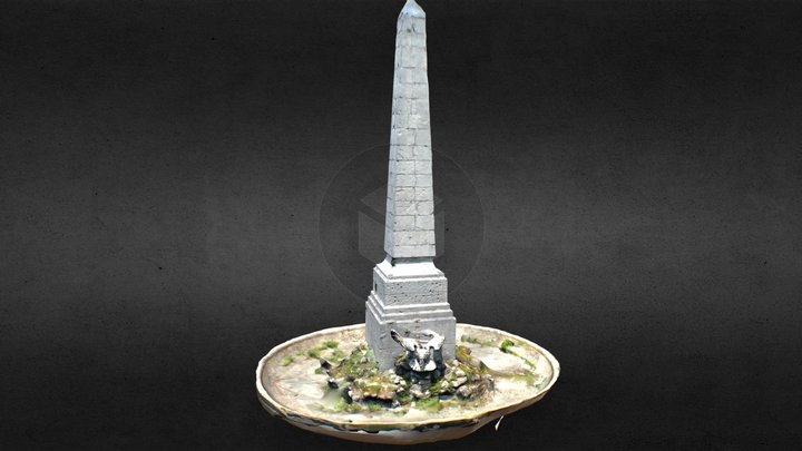 Obelisco, Carditello, Nápoles, Italia 3D Model