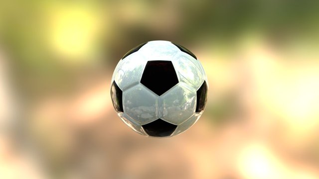 Futbalova Lopta B 3D Model