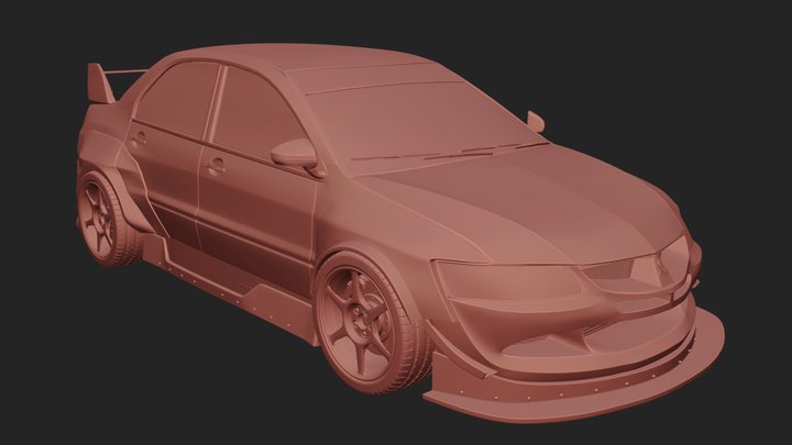 Mitsubishi Lancer Evolution VIII 3D Model