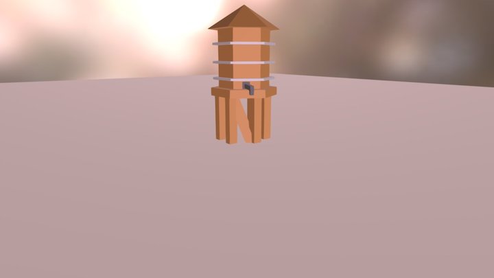 水塔 3D Model