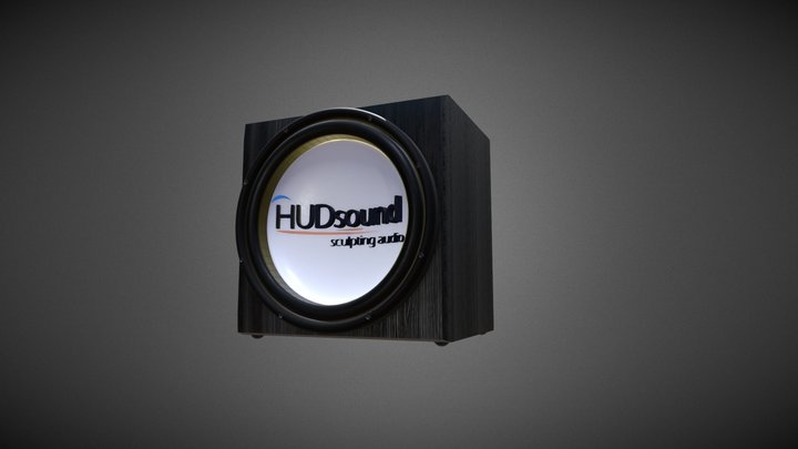 HUDSound Speaker Logo 3D Model