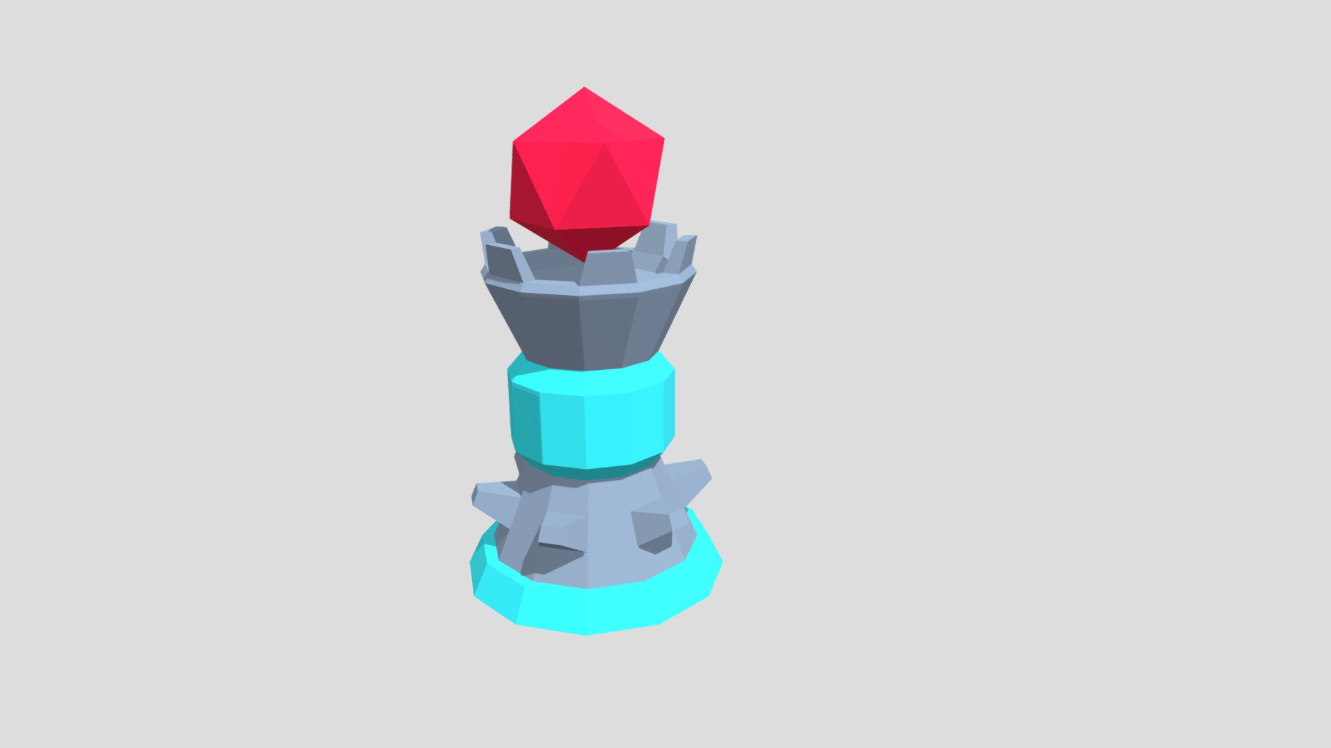 Low poly tower defence tower 02 — Sketchfab embed 3D viewer