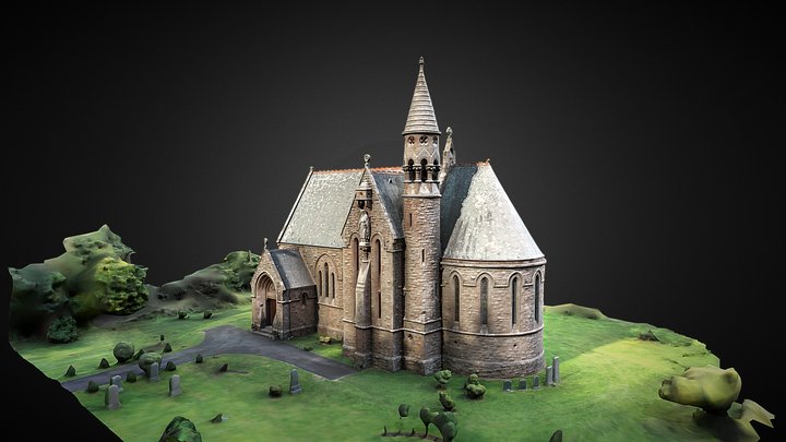 St Palladius Church, Drumtochty, Aberdeenshire 3D Model