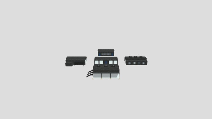 LOW POLY Warehouse – Free 3D Model STL