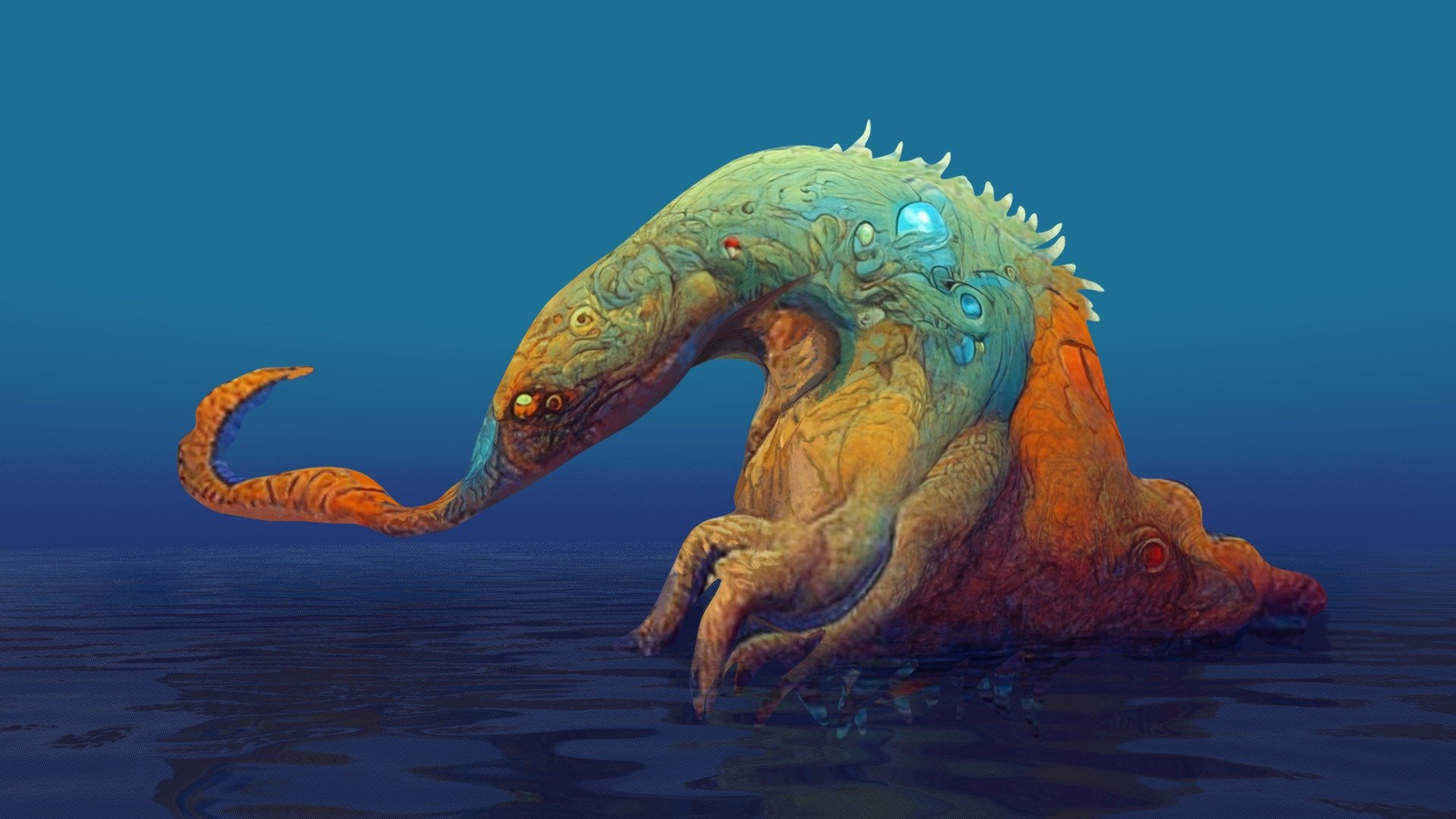 Sea Monster - Download Free 3D model by Shahriar Shahrabi  (@shahriyarshahrabi) [d4cea6a]