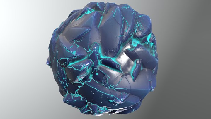 Crystal Low Noise Material 3D Model